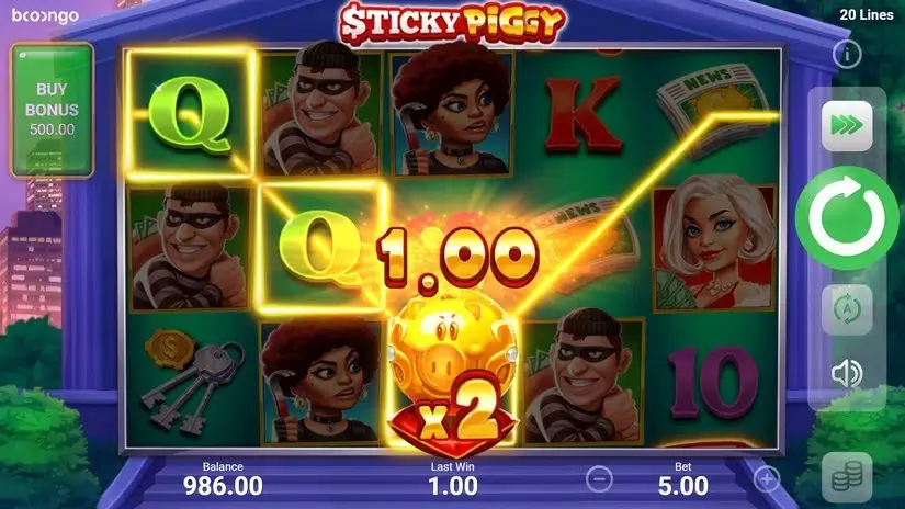 Sticky Piggy slot screenshot 2
