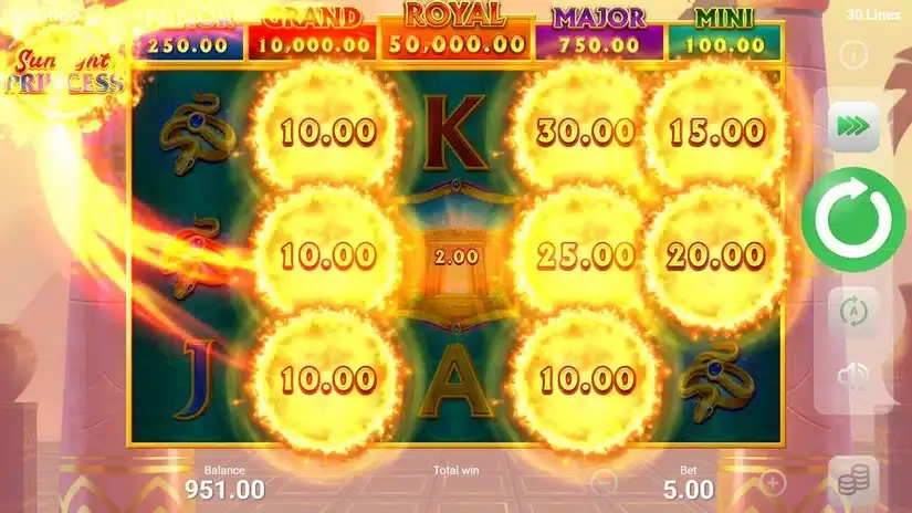 Sunlight Princess slot screenshot 3