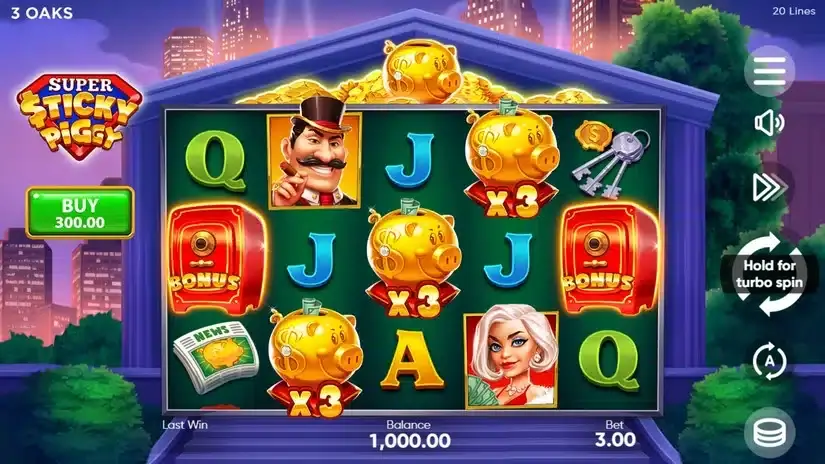 Super Sticky Piggy slot screenshot 1