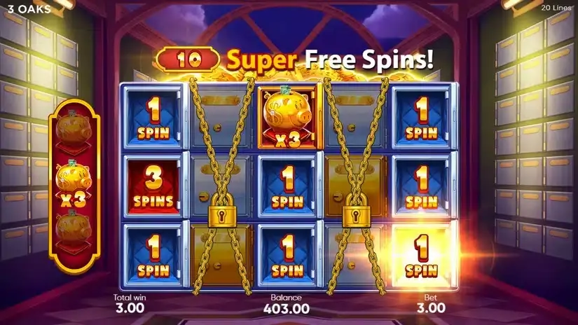 Super Sticky Piggy slot screenshot 3