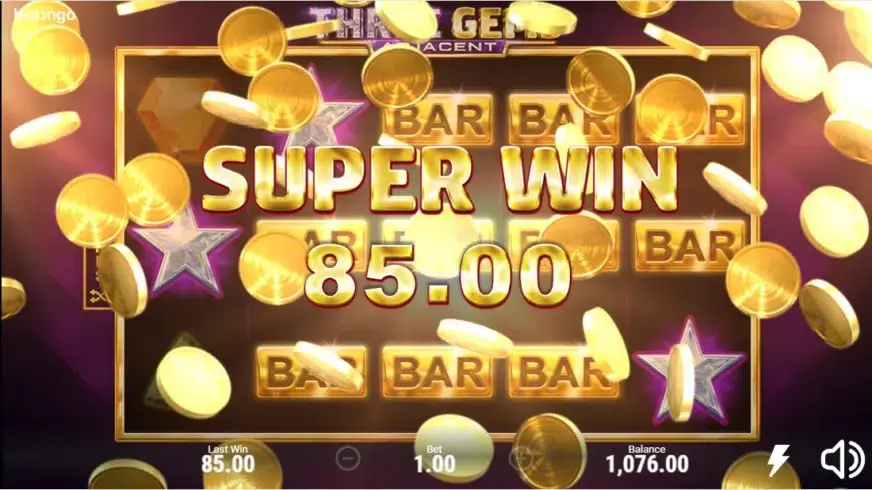 Three Gems slot screenshot 4