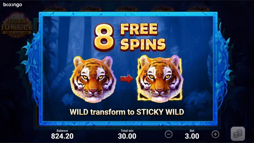 Tiger Jungle slot screenshot 3