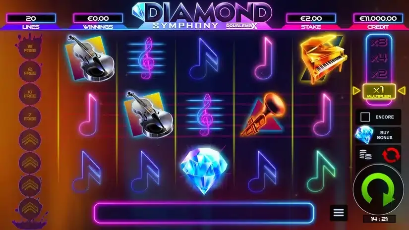 Diamond Symphony DoubleMax slot screenshot 1