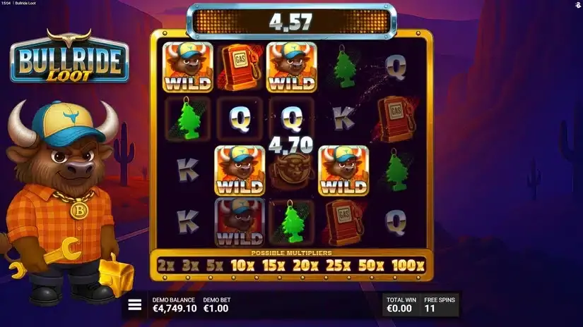 Bullride Loot slot screenshot 4