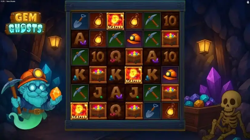 Gem Ghosts slot screenshot 2