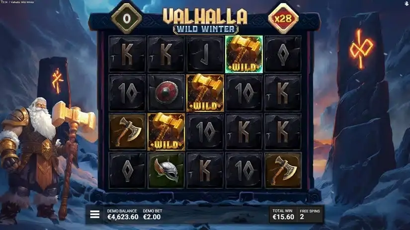 Valhalla Wild Winter slot screenshot 6