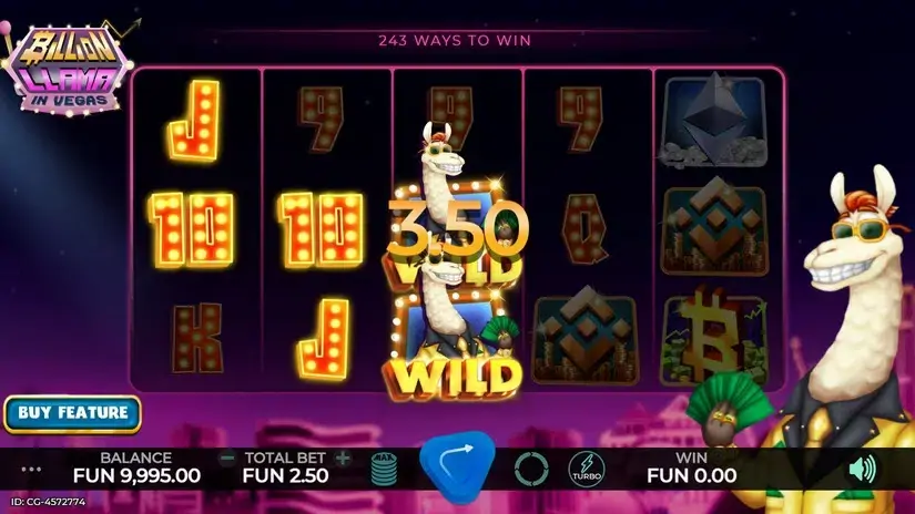 Billion Llama in Vegas slot screenshot 2