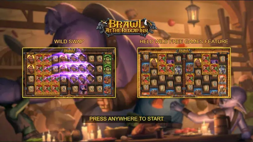 Brawl At The Red Cap Inn slot screenshot 1