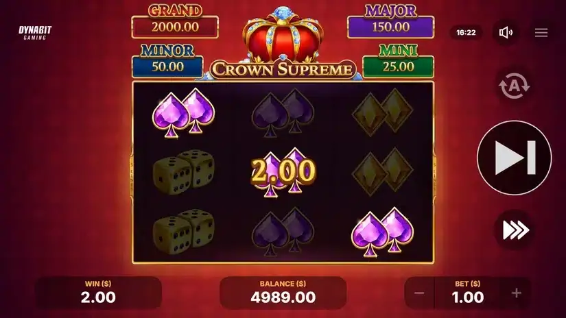 Crown Supreme: Hold and Win slot screenshot 2