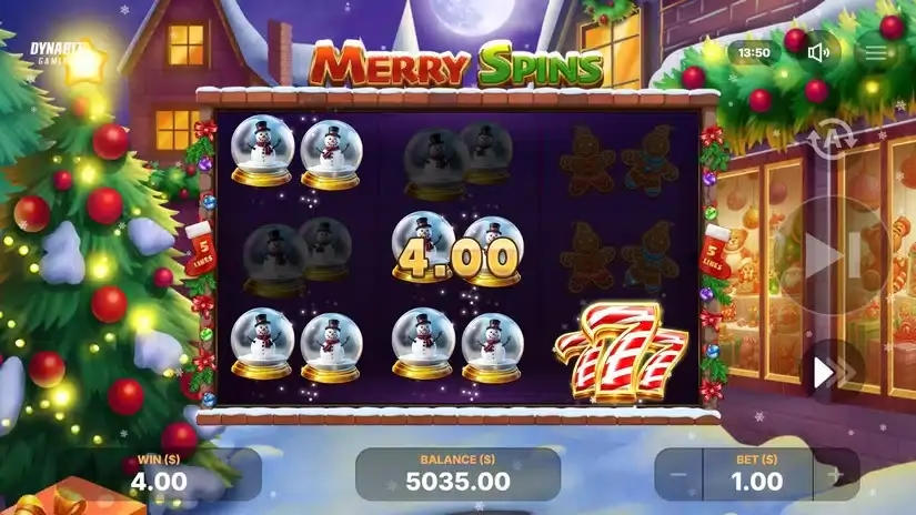 Merry Spins slot screenshot 3