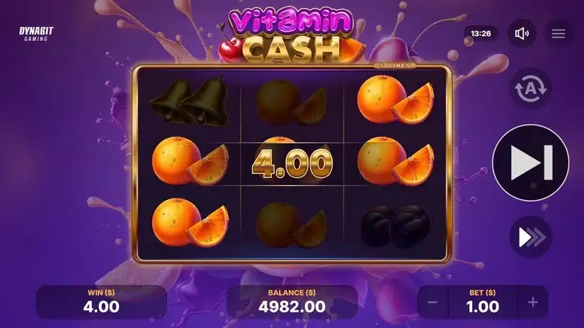 Vitamin Cash slot screenshot 2