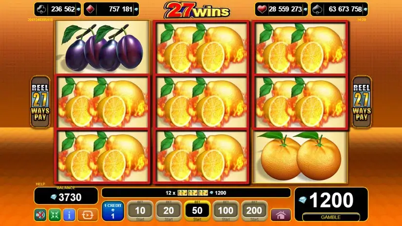 27 Wins slot screenshot 4