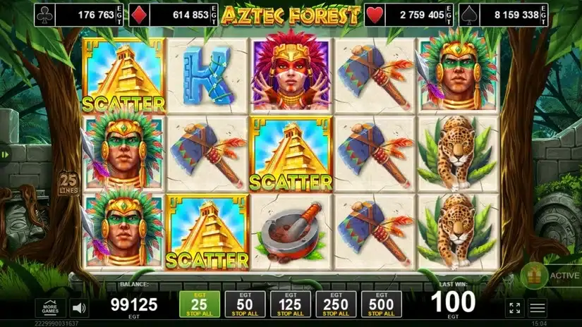 Aztec Forest slot screenshot 2