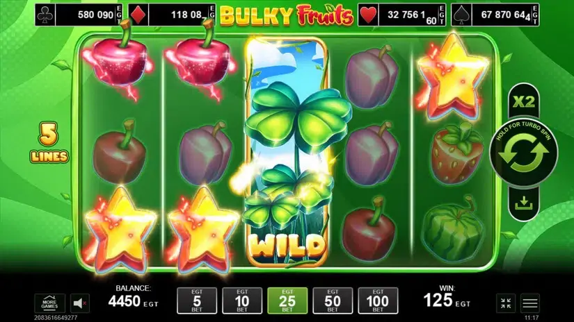 Bulky Fruits slot screenshot 4