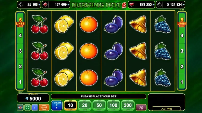Burning Hot slot screenshot 1