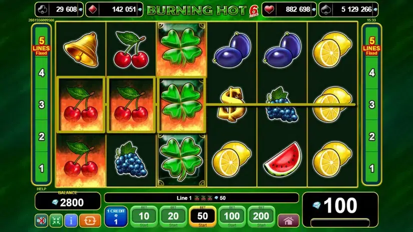 Burning Hot slot screenshot 3