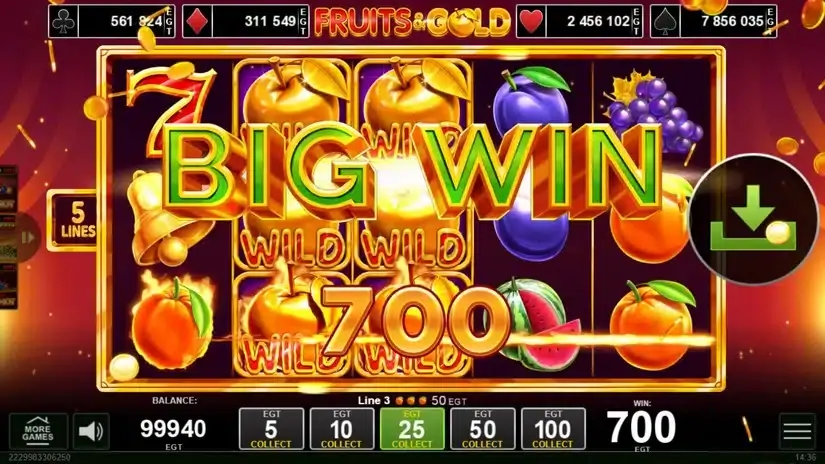 Fruits & Gold slot screenshot 4
