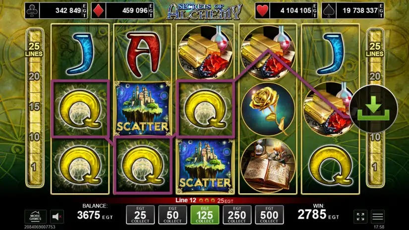 Secrets of Alchemy slot screenshot 5