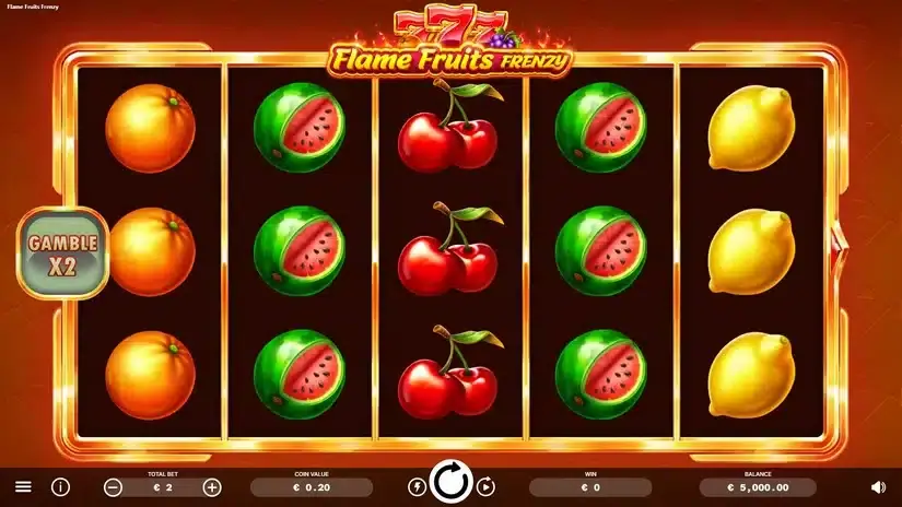 Flame Fruits Frenzy slot screenshot 