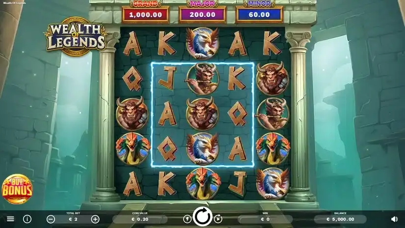Wealth of Legends slot screenshot 1