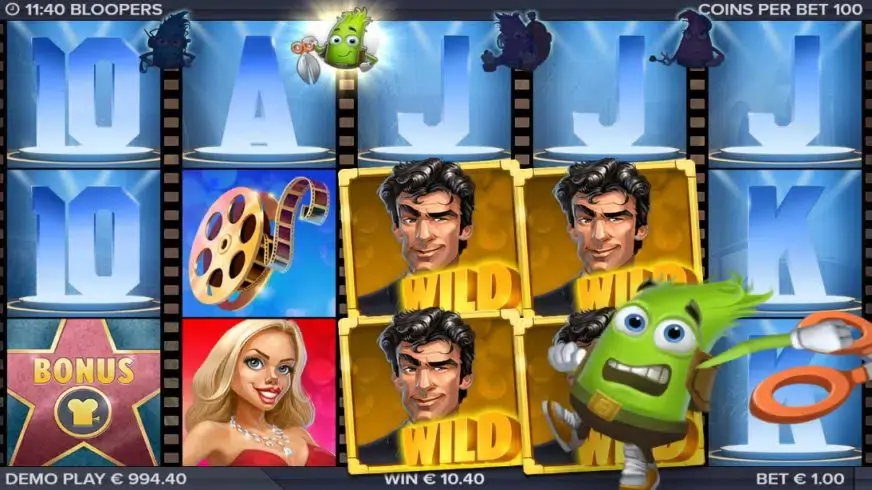 Bloopers slot screenshot 2