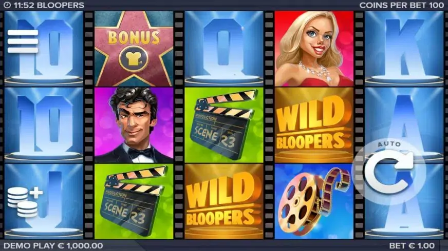 Bloopers slot screenshot 