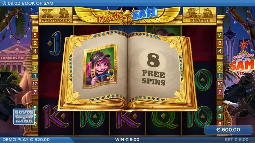 Book of Sam slot screenshot 5