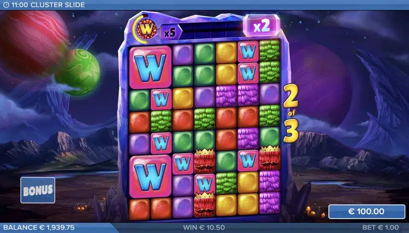 Cluster Slide slot screenshot 2