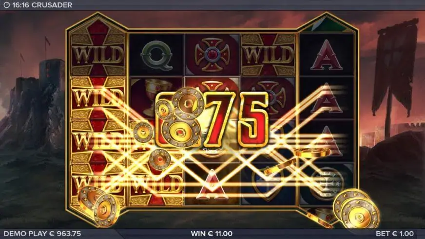 Crusader slot screenshot 2
