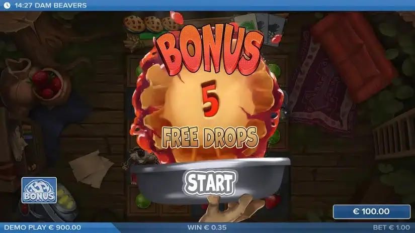 Dam Beavers slot screenshot 3