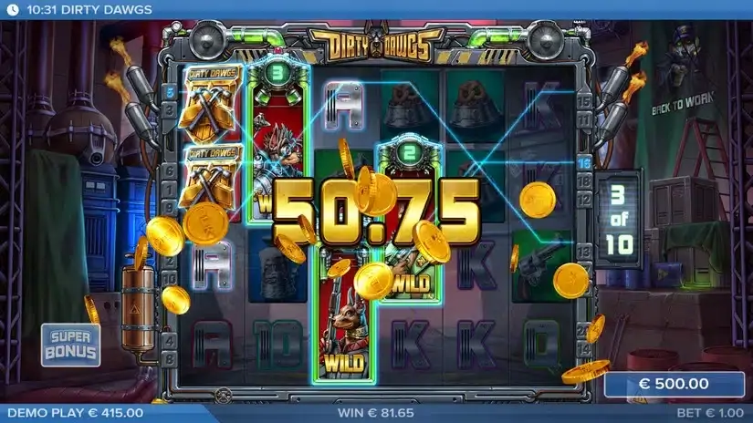 Dirty Dawgs of Nitropolis slot screenshot 6