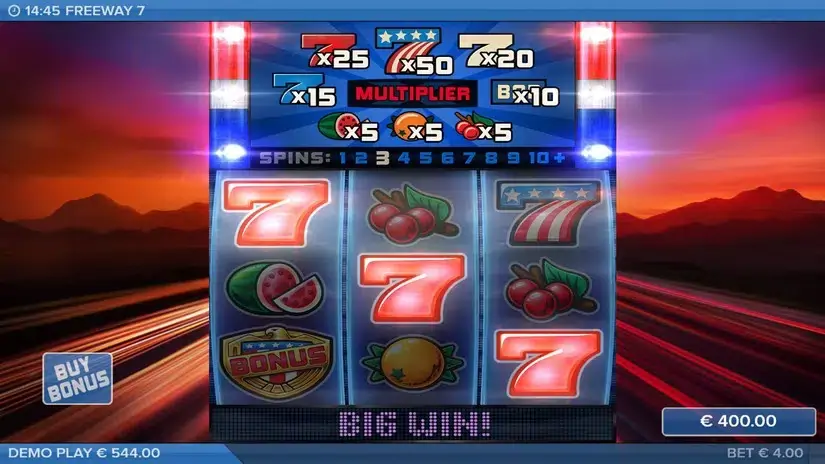 Freeway 7 slot screenshot 7