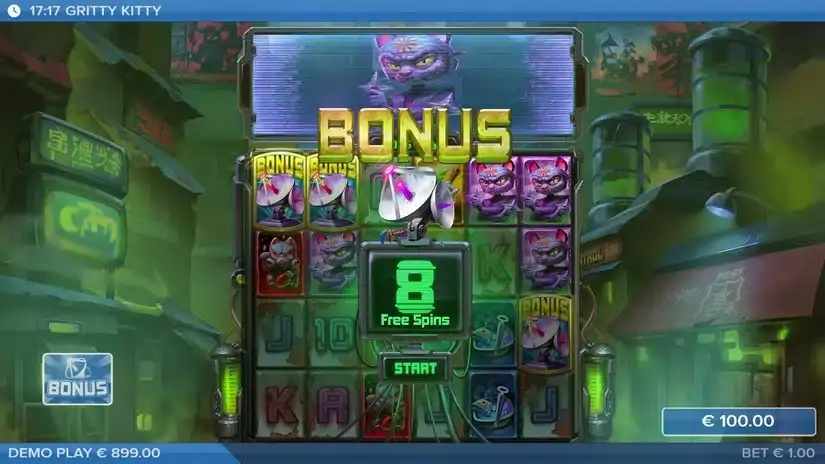 Gritty Kitty of Nitropolis slot screenshot 4