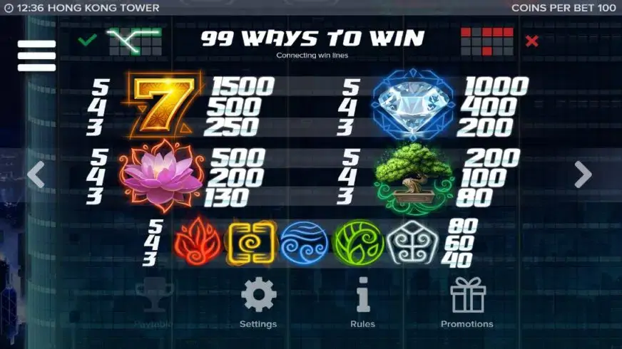 Hong Kong Tower slot screenshot 2