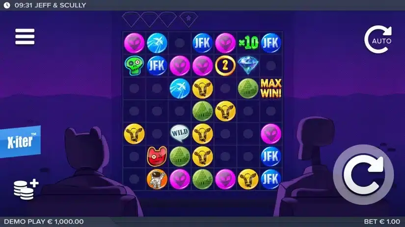 Jeff & Scully slot screenshot 