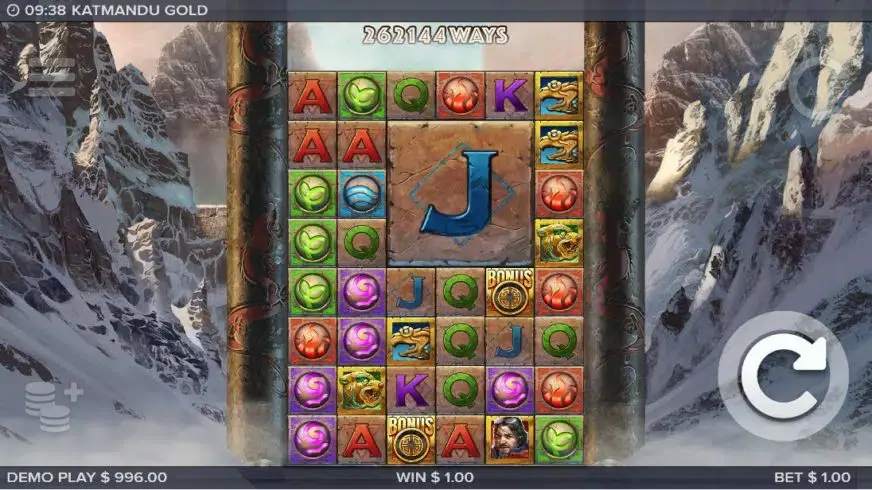 Katmandu Gold slot screenshot 2