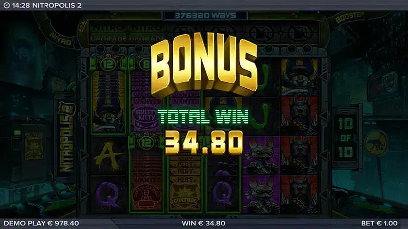 Nitropolis 2 slot screenshot 3
