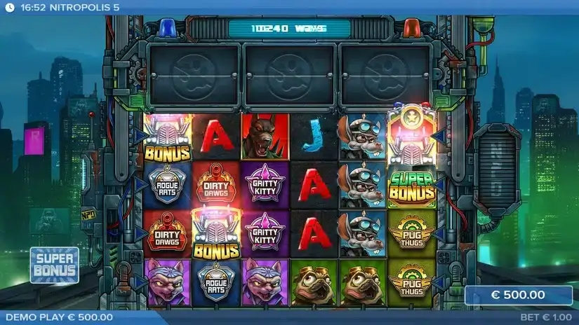 Nitropolis 5 slot screenshot 2