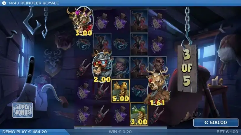 Reindeer Royale slot screenshot 