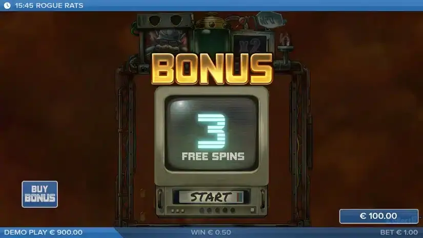 Rogue Rats of Nitropolis slot screenshot 3