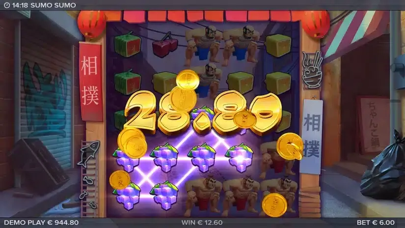 Sumo Sumo slot screenshot 2