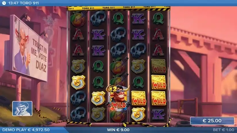 Toro 911 slot screenshot 3