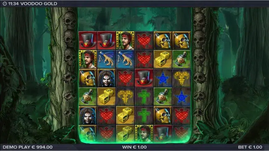 Voodoo Gold slot screenshot 2