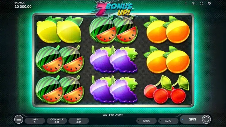 7 Bonus UP! slot screenshot 1
