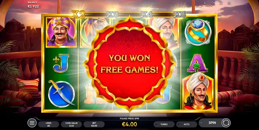 Akbar & Birbal slot screenshot 4