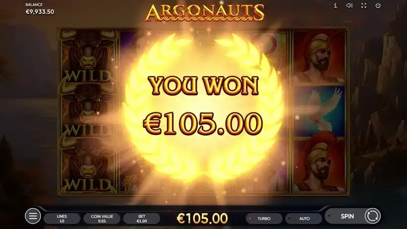 Argonauts slot screenshot