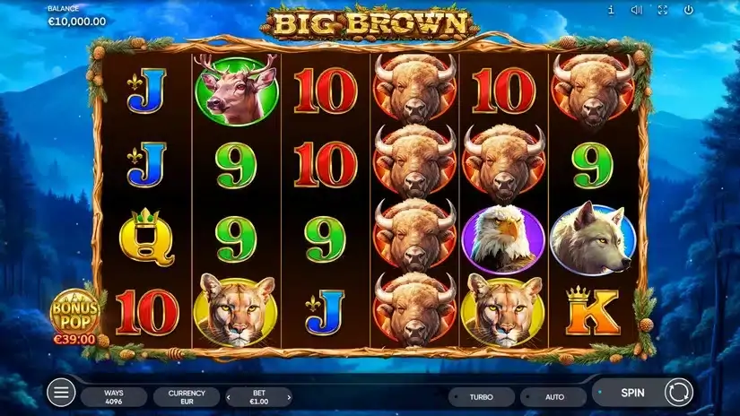 Big Brown slot screenshot 1