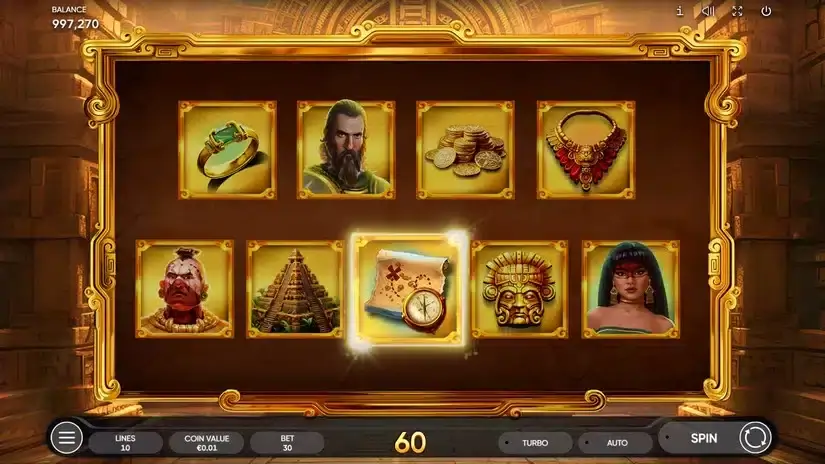 Book of Conquistador slot screenshot 3