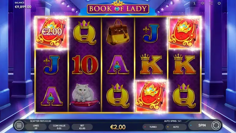 Book of Lady slot screenshot 4