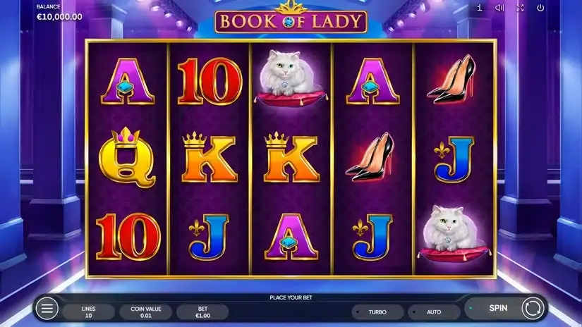 Book of Lady slot screenshot 